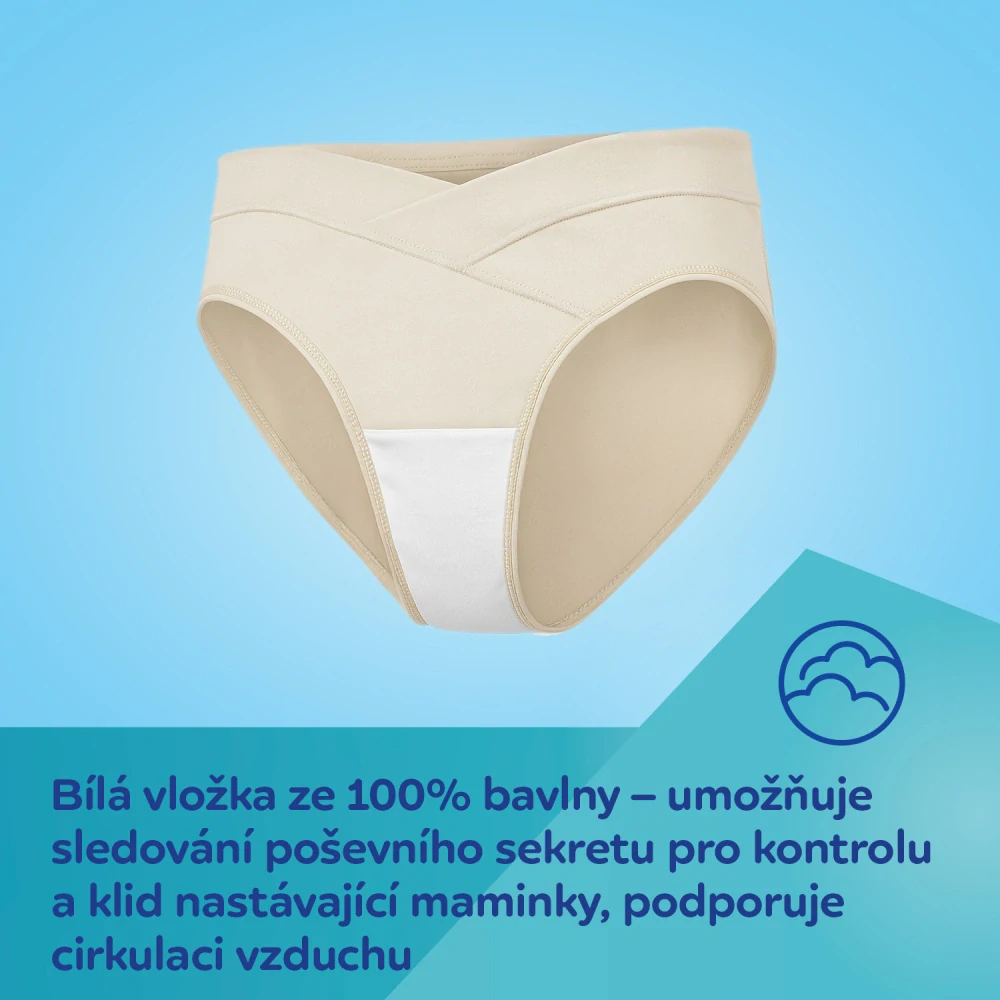 Canpol babies Těhotenské kalhotky s nízkým pasem MumFIT L 2ks