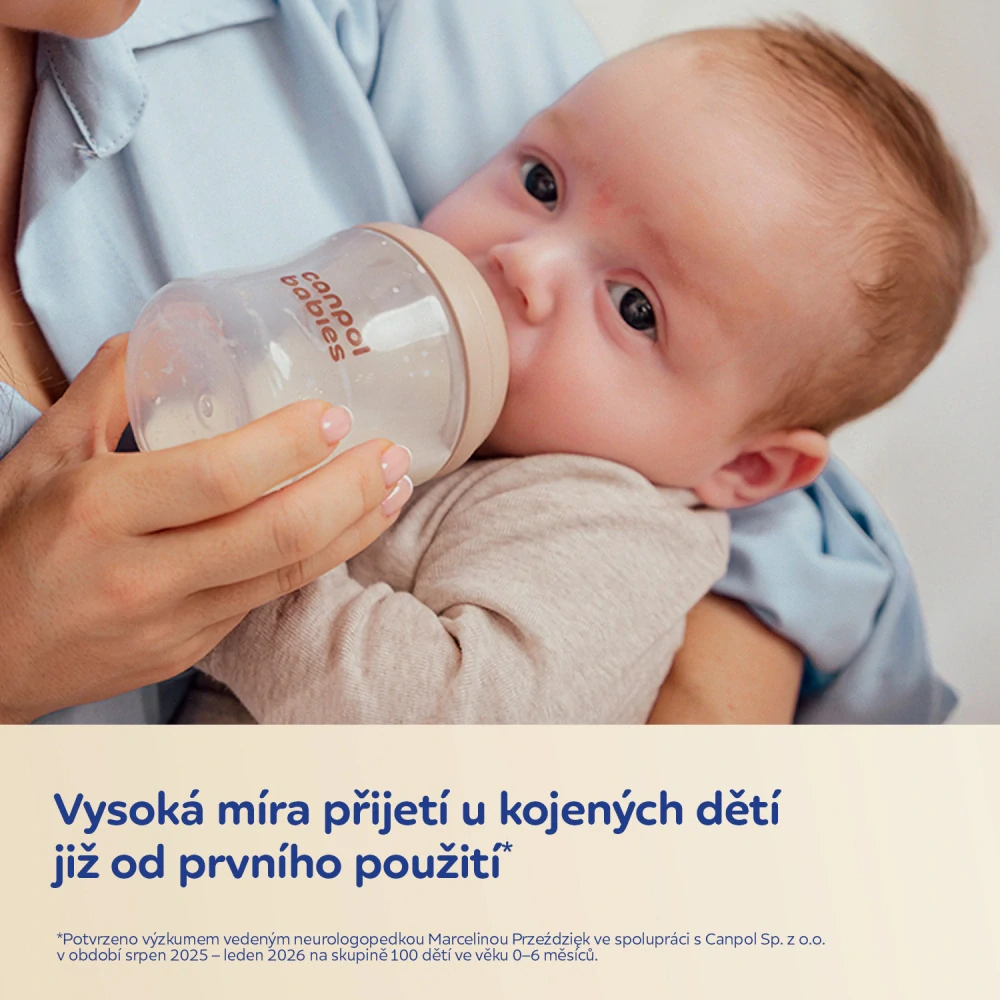 Canpol babies Savička k lahvi Natural Shape 0m+ 2ks
