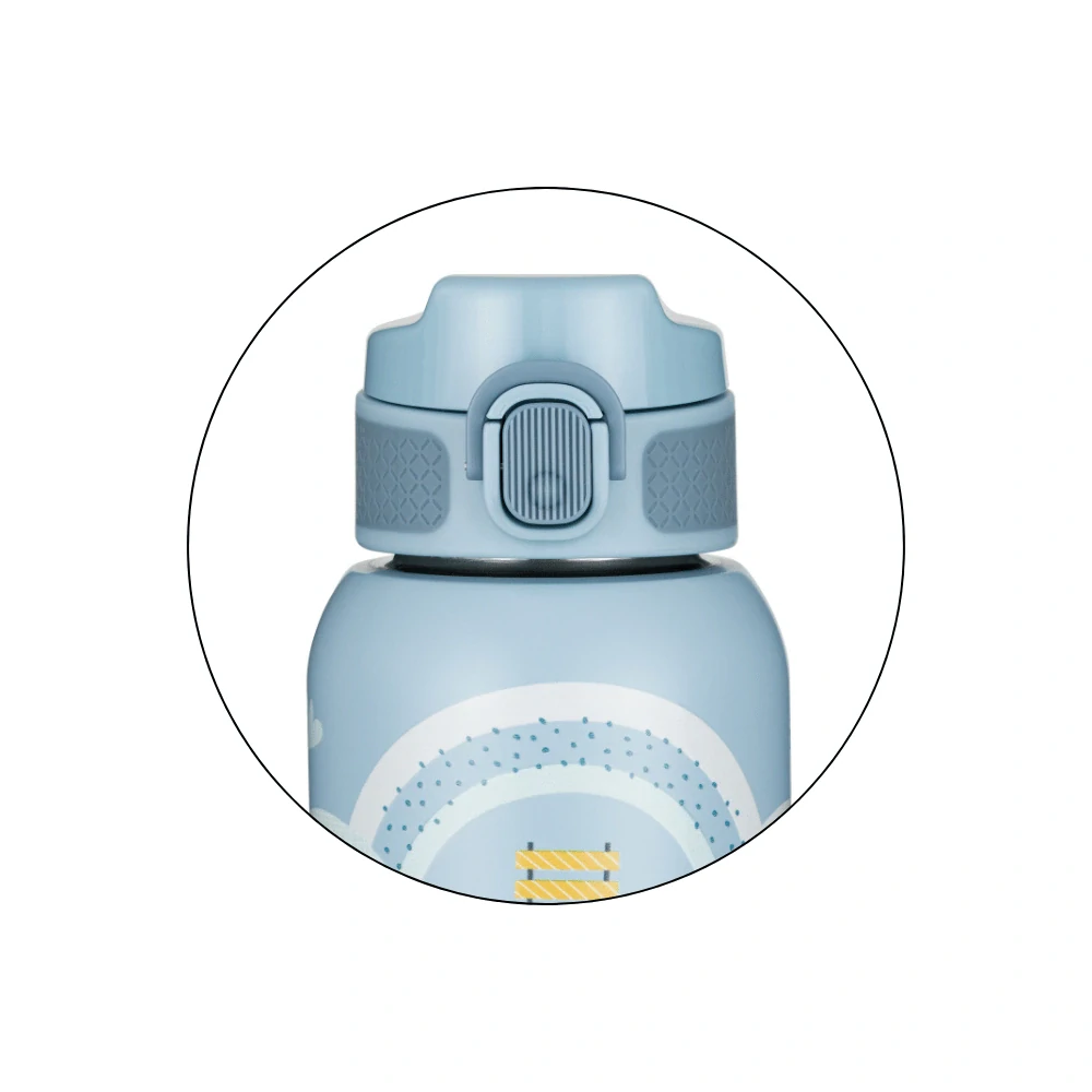 PETITE&MARS Láhev nerezová termo se slámkou 350 ml Work Zone 12m+