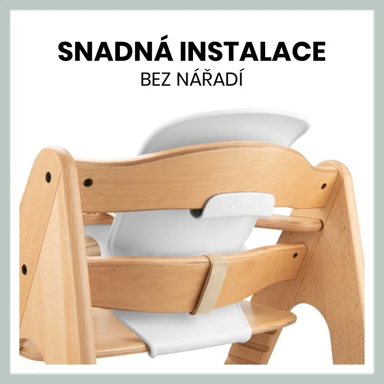 Hauck Sedátko 6-24m pro židličky Alpha+/Beta+, plast bílá