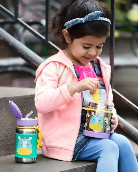 SKIP HOP Zoo Termoska na jídlo se lžičko/vidličkou Jednorožec 325 ml, 12 m+