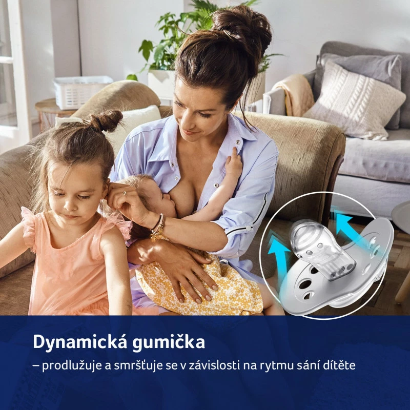 LOVI dudlík silikonový dynamický HARMONY 3-6m 2ks boy