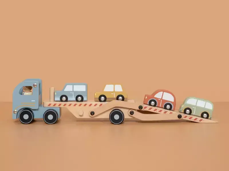 Little Dutch Náklaďák s autíčky dřevěný