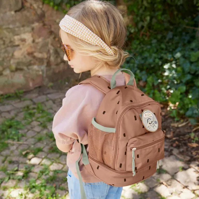 Dětský batůžek Lässig Mini Backpack Happy Prints Caramel