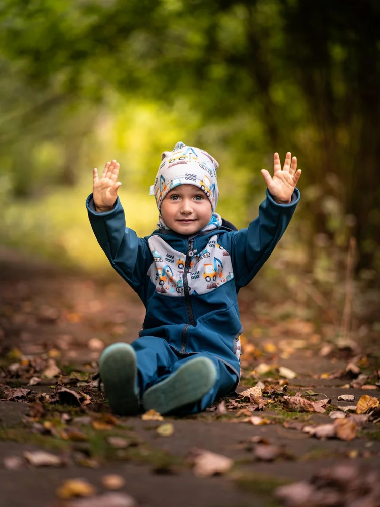 Batolecí softshellové kalhoty Unuo s fleecem Basic, Kobaltová Bagry