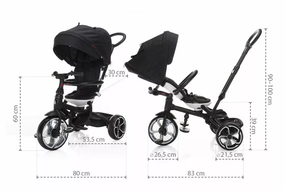 ZOPA Tříkolka Prime Black