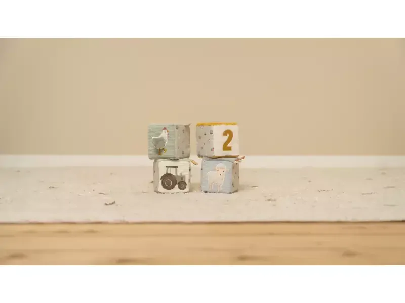 Little Dutch Sada plyšových kostek Farma