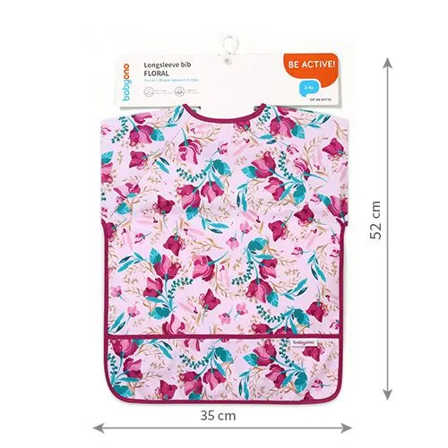 BABYONO Bryndák s dlouhým rukávem Floral, 74 x 36cm,2-4roky