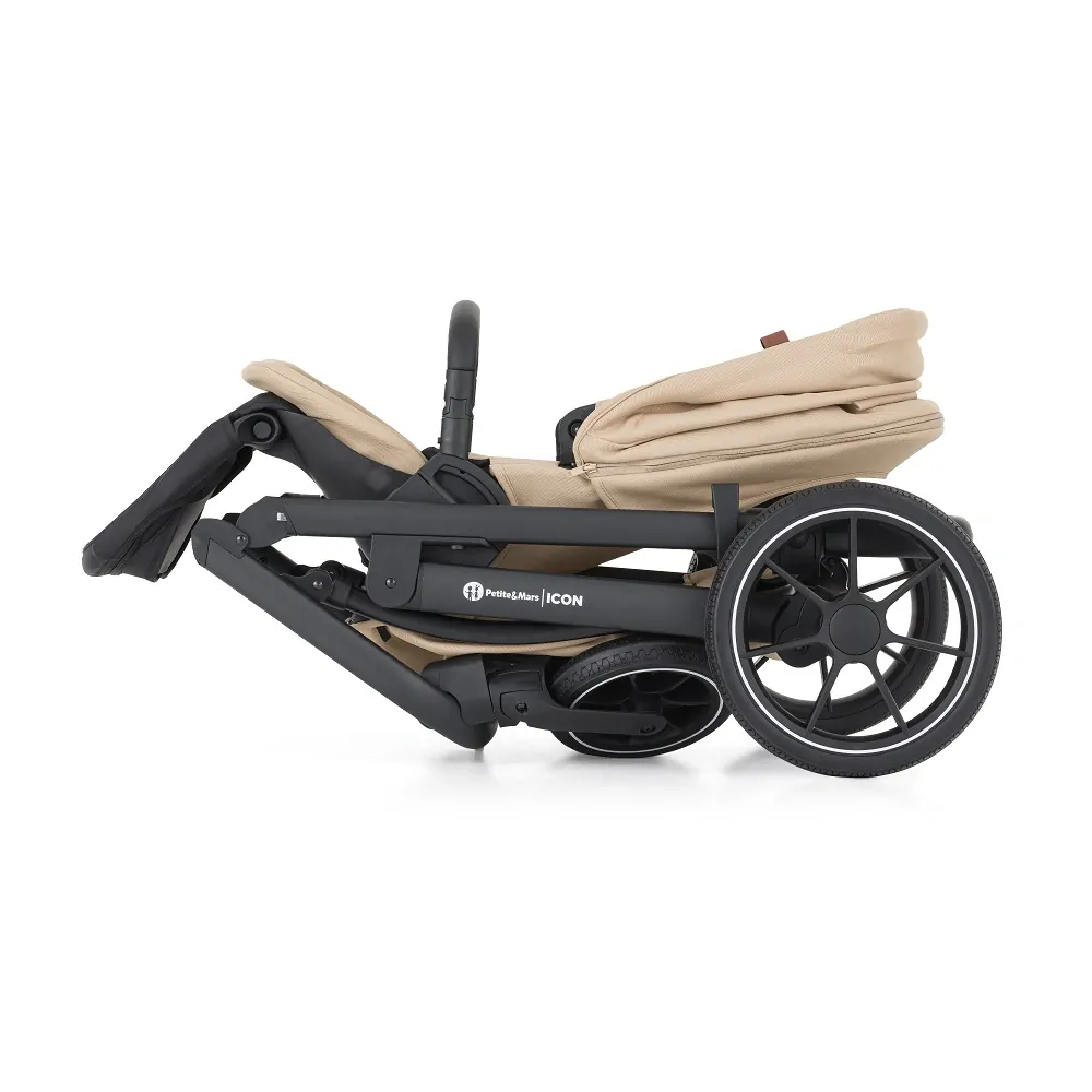 PETITE&MARS Kočárek kombinovaný ICON 2v1 Mocha Beige XXL RWS