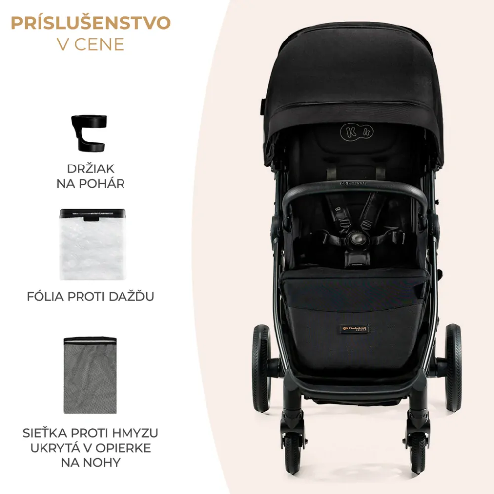 KINDERKRAFT SELECT Kočárek sportovní Mitzy Ink Black