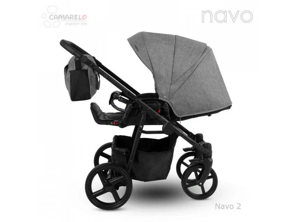 Dětský kočárek Camarelo Navo -2 Tmavá šedá