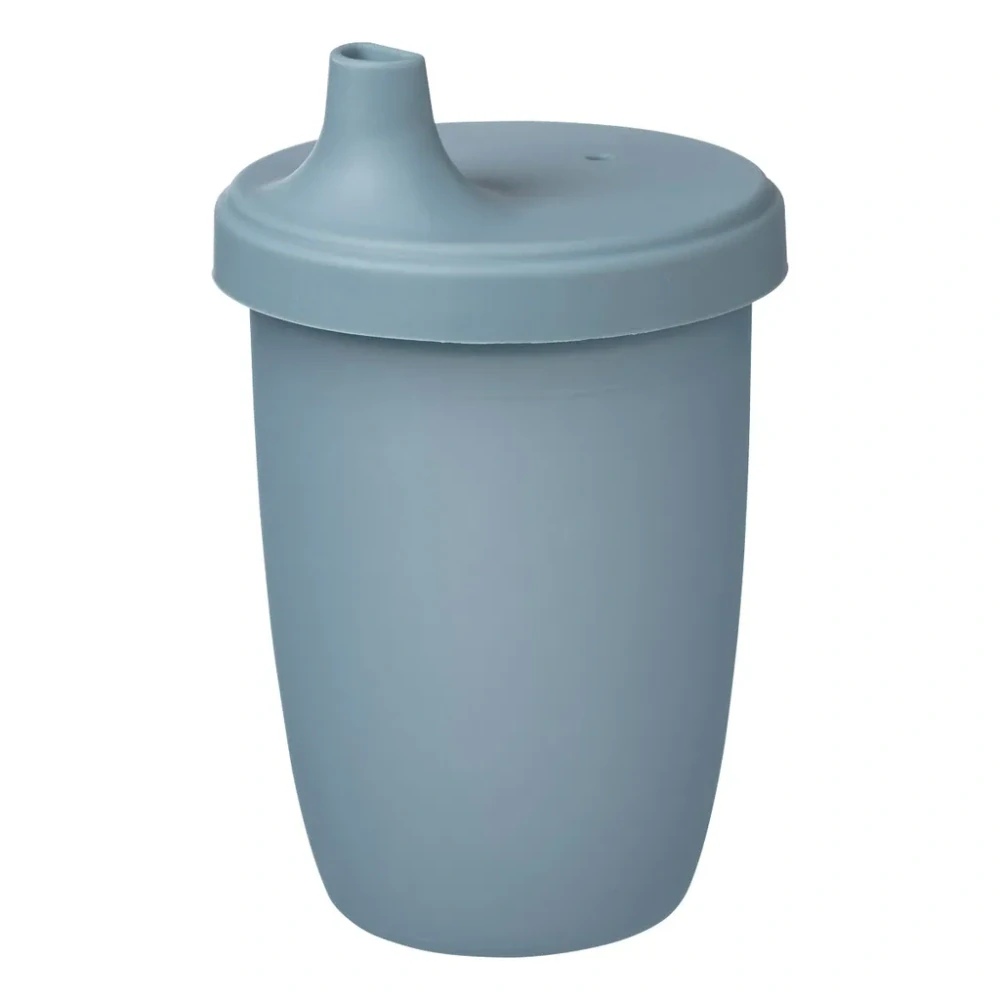 b.box Silikonový hrneček s pítkem 240 ml  Modrý