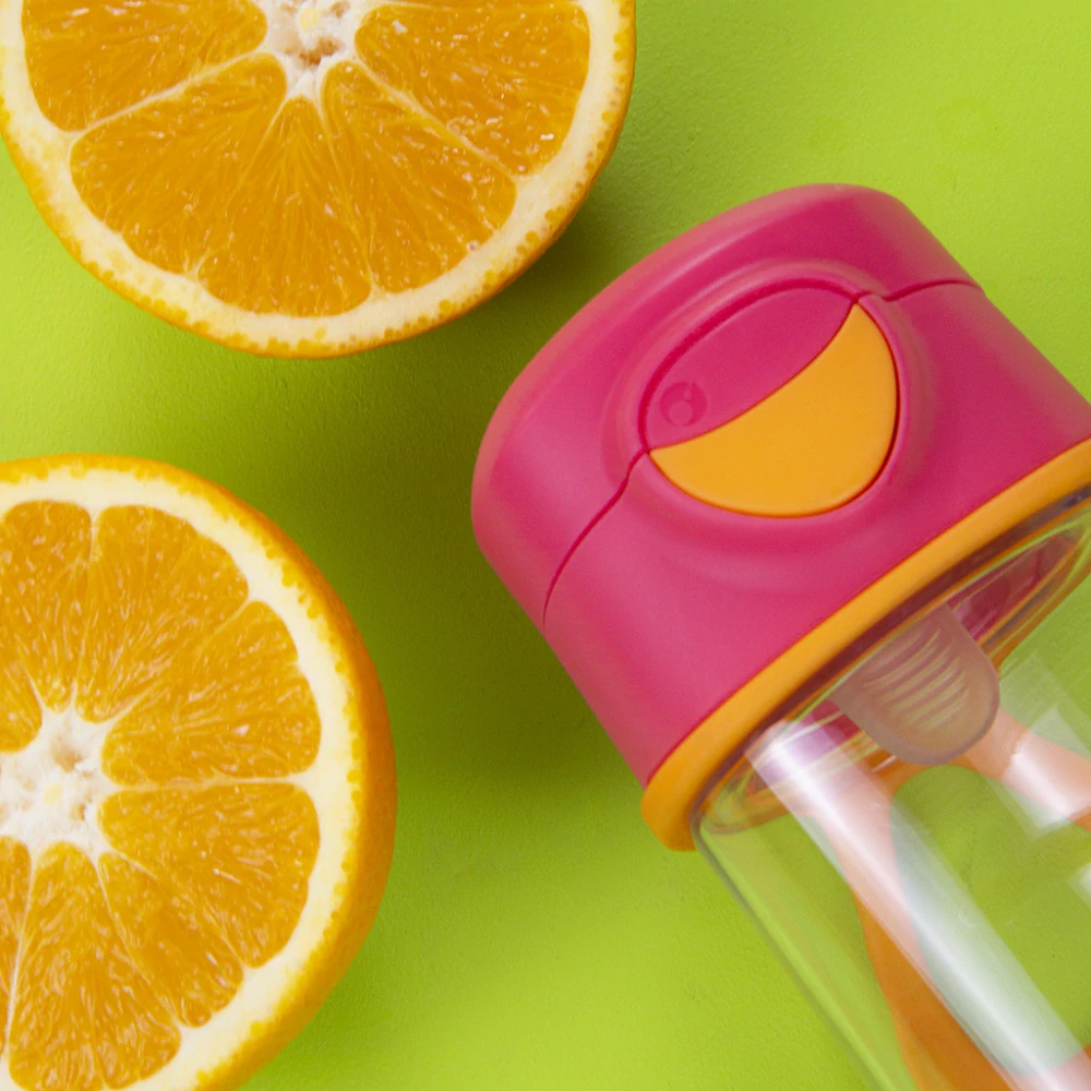 b.box Lahev na pití Sport 450ml Růžová/Oranžová