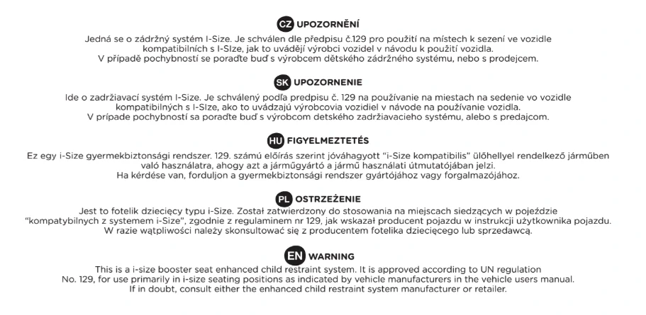PETITE&MARS Podsedák Optimus Pro i-Size Black Air 125 - 150 cm (22-36 kg)