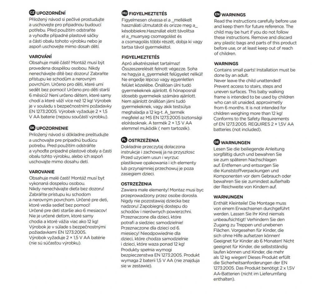 PETITE&MARS Chodítko se zvukem Cabrio Green