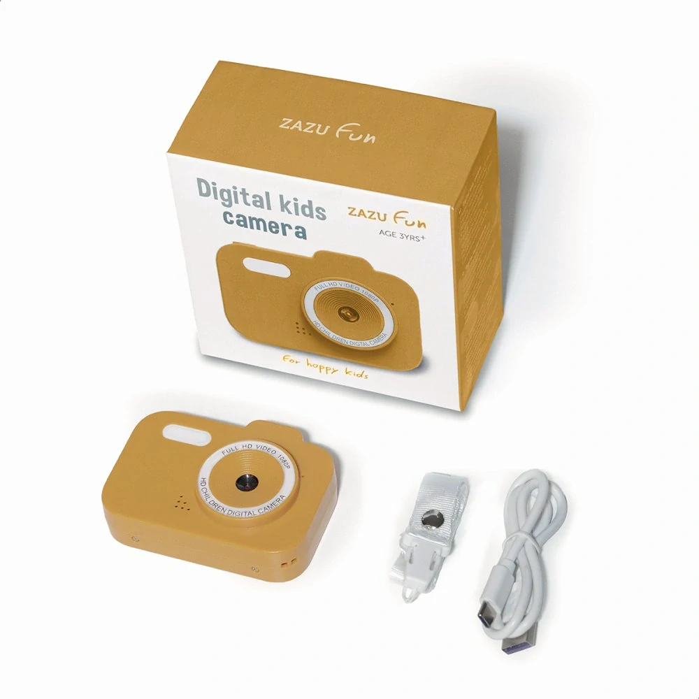 Zazu FUN - Dětský digitální fotoaparát - žlutý