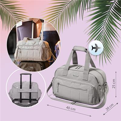 BABYONO Taška přebalovací cestovní 40x20x25 cm - grey