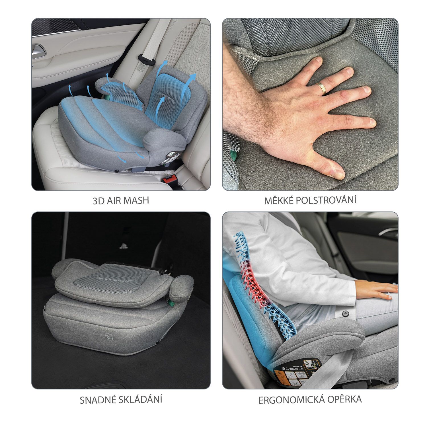 ZOPA Autosedačka iBooster i-Size Boss Grey