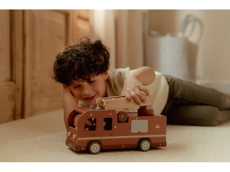 Little Dutch Hasičský náklaďák dřevěný
