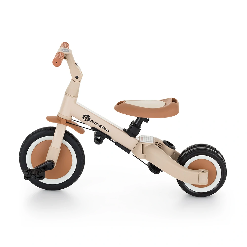 PETITE&MARS Tříkolka multifunkční 5v1 Turbo Desert Sand