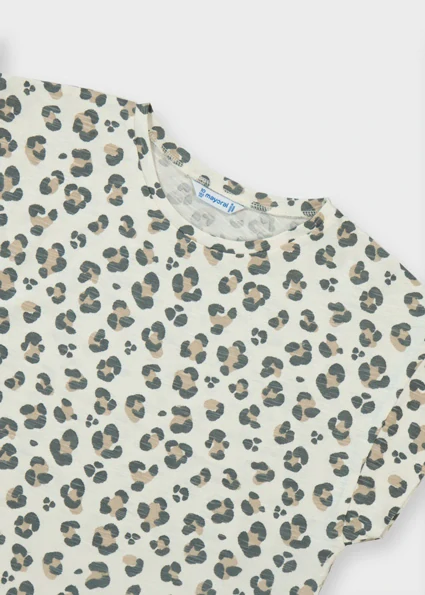 Dívčí triko Crop top Mayoral 6012-20 Bone