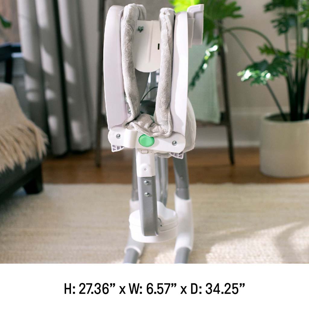 INGENUITY Houpačka vibrující s melodií USB Dual-Direction Anyway Sway ™ Ray 0m+ do 9 kg