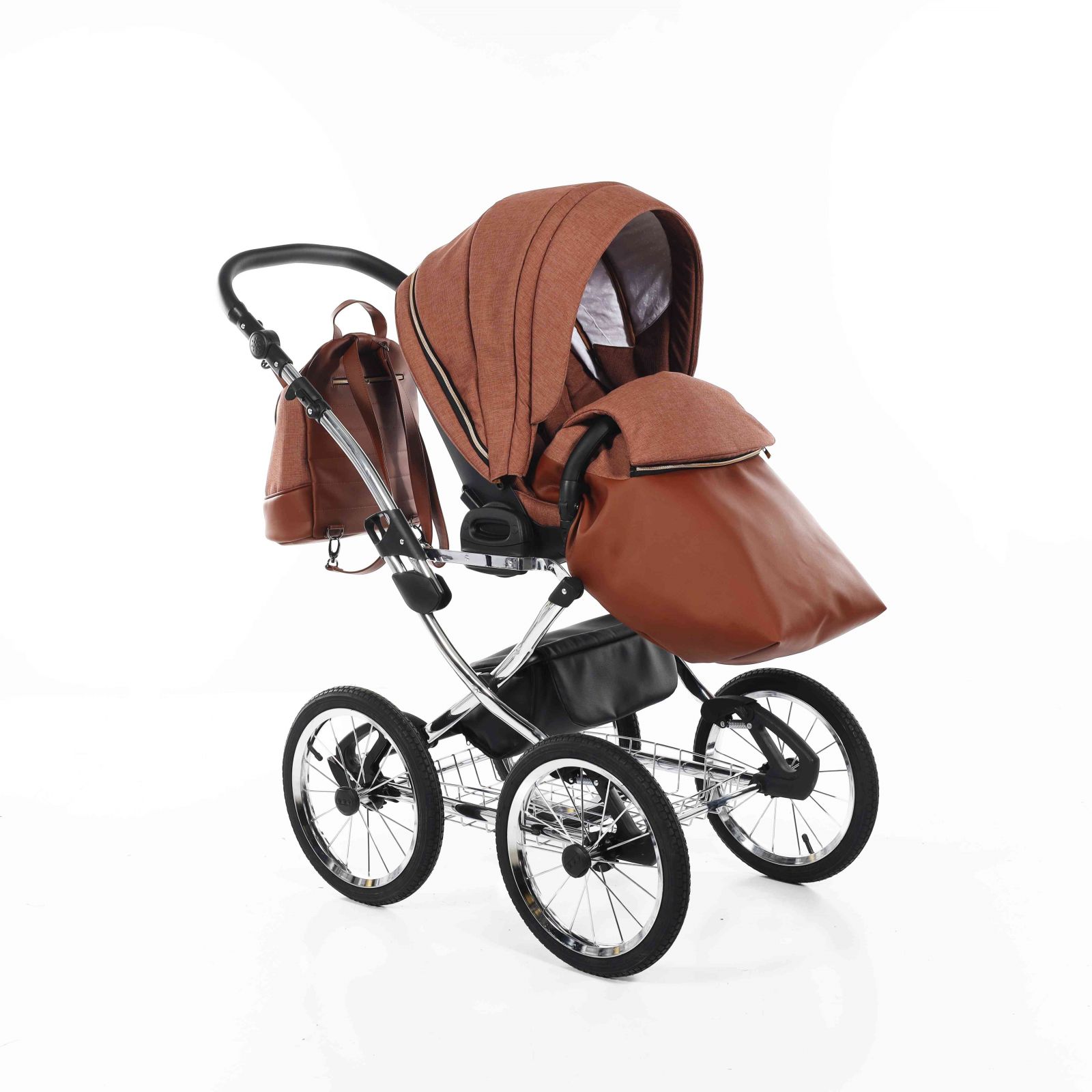 Kombinovaný kočárek Jasmine Camino Classic 01-Choco