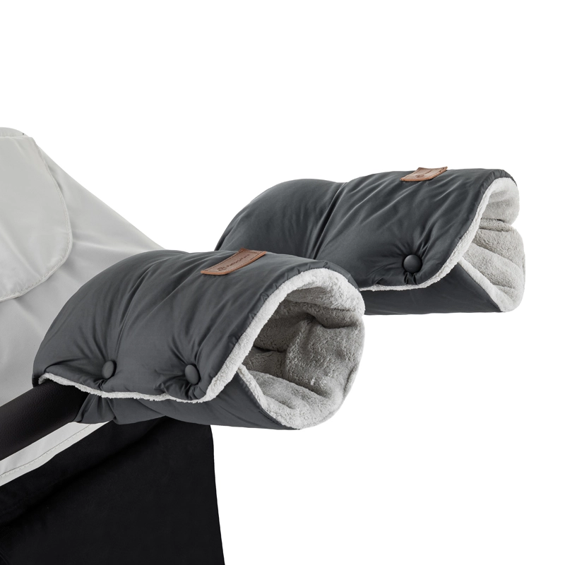 PETITE&MARS Zimní set fusak Jibot 3v1 + rukavice na kočárek Charcoal Grey