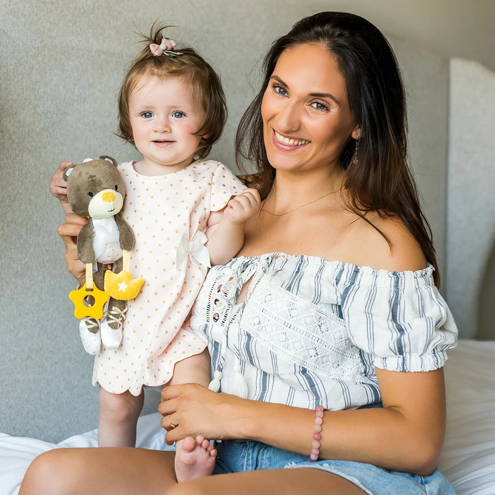 BabyOno Hračka závěsná edukační balerína Carla, 0m+