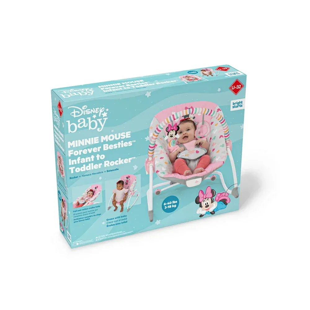 DISNEY BABY Houpátko vibrující MINNIE MOUSE Forever Besties™ 0m+ do 18 kg