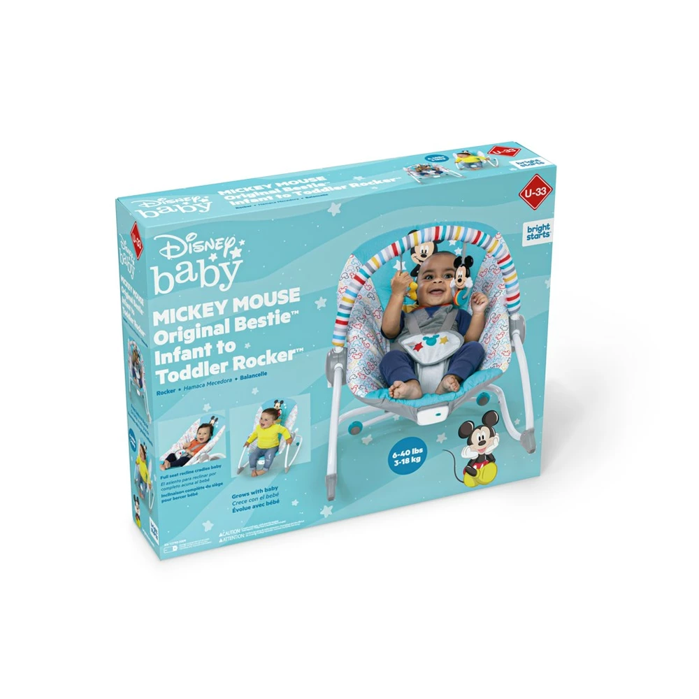 DISNEY BABY Houpátko vibrující MICKEY MOUSE Original Bestie™ 0m+ do 18 kg