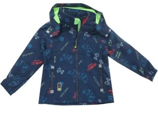 Softshellová bunda Topo in Fashion chlapecký potisk