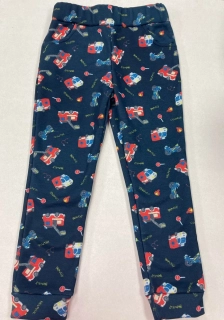 Chlapecké zateplené legíny Topo in Fashion tmavě modré hasiči/policie