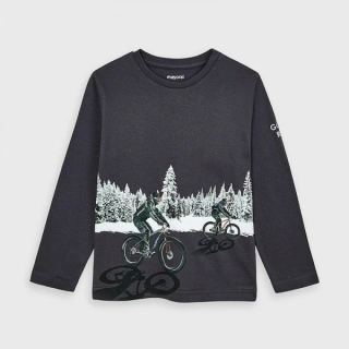 Chlapecké triko s dlouhým rukávem Mayoral 4049-62 Grafito