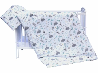 Povlečení do postýlky 2dílná - Scarlett Almi - zelená - 135 x 100 cm