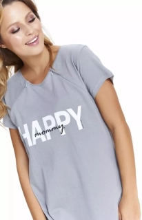 Dámská kojící noční košile Doctor Nap Happy Mommy šedá