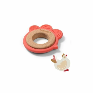 Silikonovo dřevěné kousátko Babyono 1075-03