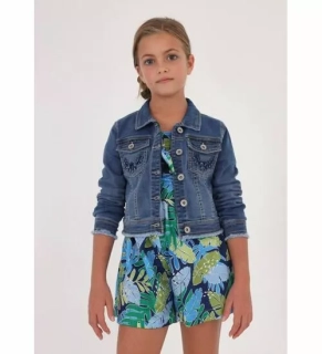 Dívčí jeansova bunda Mayoral 6434-060 modrá