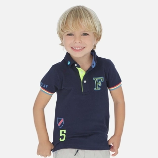 Chlapecké triko polo krátký rukáv Mayoral 3154-88 Azul