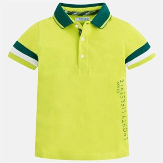 Chlapecké triko polo krátký rukáv Mayoral 3142-70 Brocoli