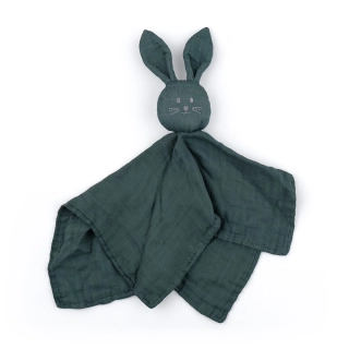 PETITE&MARS Mazlíček bambusový mušelínový Hugo Misty Green 0m+