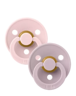 BIBS Colour dudlíky z přírodního kaučuku 2ks  velikost 1 (0-6měs) Blossom/Dusky Lilac