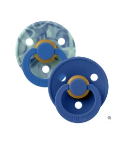 BIBS Colour dudlíky z přírodního kaučuku 2ks  velikost 1 (0-6měs) Ocean Tie Dye/Cornflower