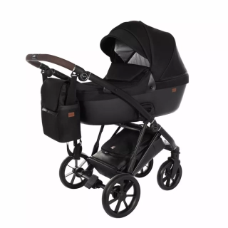Kombinovaný kočárek Jasmine Daisy Soft 2v1 08 Dark Black