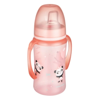 Canpol babies Tréninkový hrneček EXOTIC ANIMALS 240ml růžový