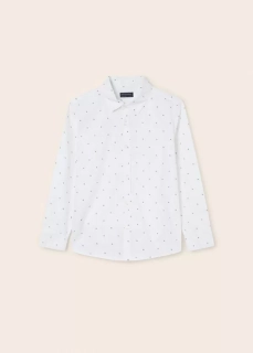 Chlapecká košile s dlouhým rukávem Mayoral 6116-83 Blanco