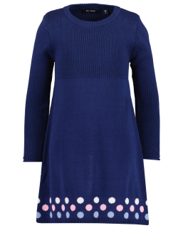 Dívčí pletené šaty Blue Seven tmavě modré