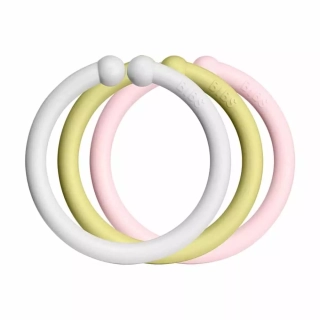BIBS kroužky Loops 12ks Haze/Meadow/Blossom