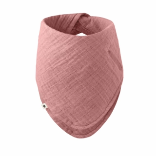 BIBS Bandana mušelínový slintáček z BIO bavlny – Dusty Pink