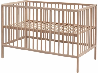 Dětská postýlka Scarlett Glera buk Eco přírodní vyndávací příčky 120 x 60cm